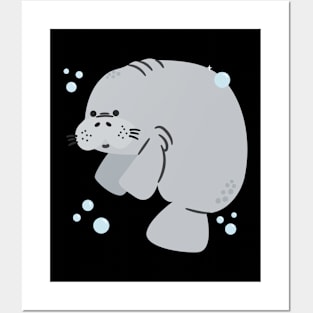 ❤️ Endangered Marine Mammal Species, Cute Manatee Posters and Art